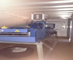 VS 150 standing seam roll-forming machine by  Roll Former Corp with trailer and stand