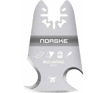 Norske Tools NOTP237 Stainless Steel Oscillating Multi Tool Accessory Blade Universal Fit 3-in-1 Rigid Scraper & Knives 