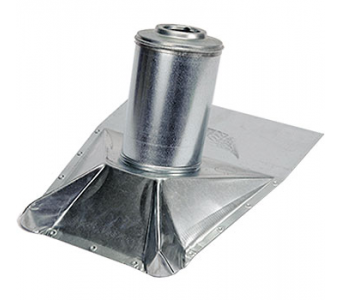 ProBoot Pipe Flashing 2" Standard Pitch - 24 GA Galvanized-paintable