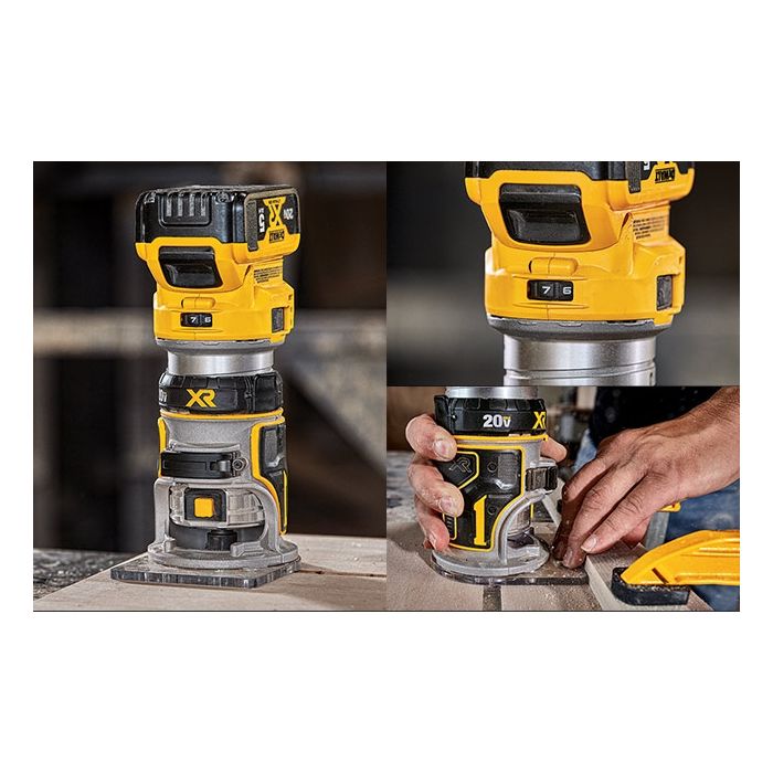 DEWALT DCW600B 20V Max XR Compact Router (Tool Only)
