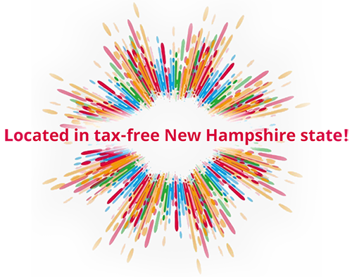 Located in tax-free New Hampshire state!